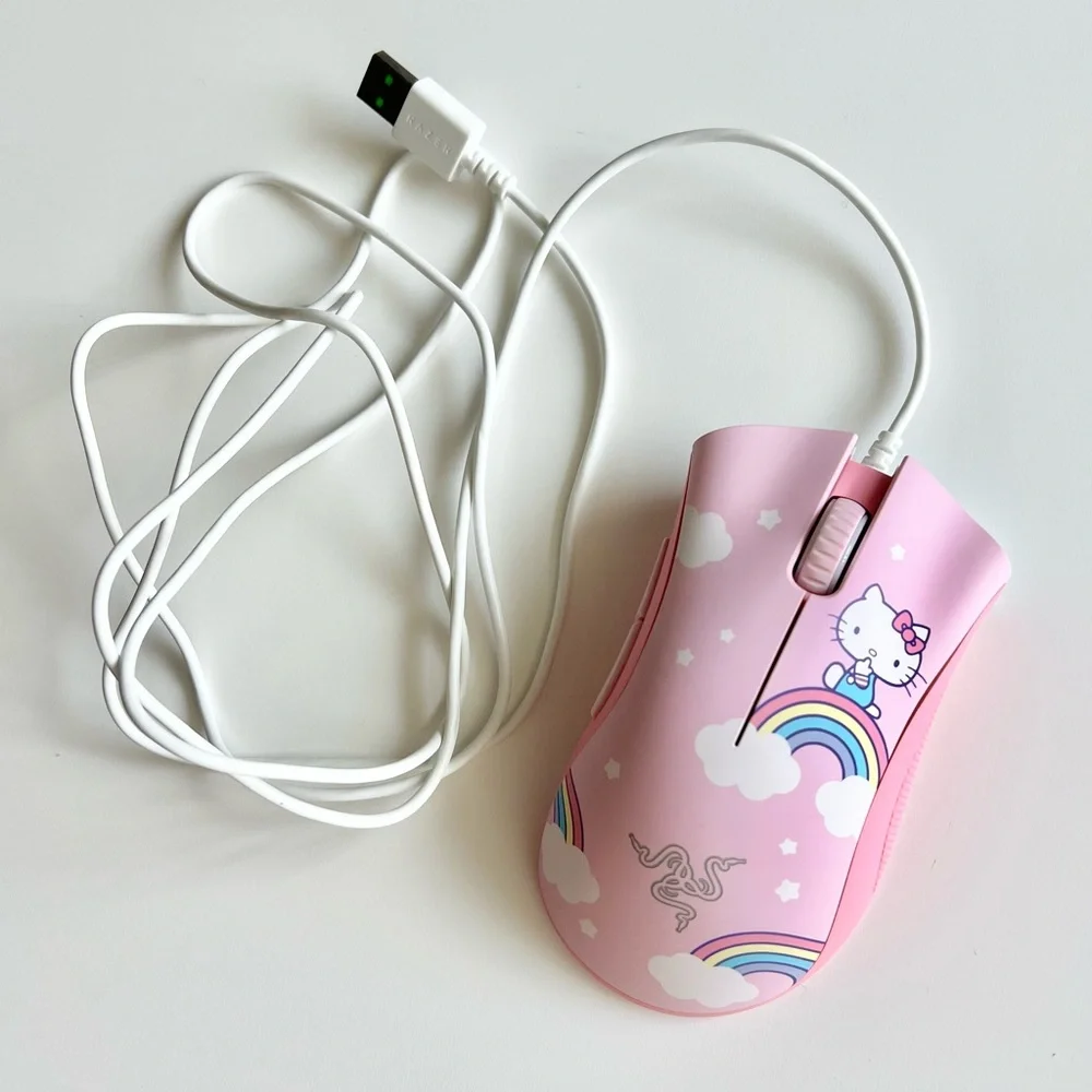Razer Limited Edition Sanrio Hello Kitty DeathAdder Essential Wired Gaming Mouse